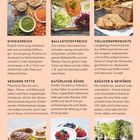 "So geht's: Kochen bei Diabetes. Eiweißreich, Ballaststoffreich, Vollkornprodukte. Gesunde Fette, Natürliche Süße, Kräuter & Gewürze."