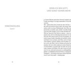 Denn ich bin Gott, und sonst keiner mehr. Verkündigung Kapitel I. Text beschreibt das Konzept von Gott und Zeit.