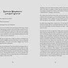 Titel: "Svenja Neumann: Letzte Worte". Der Text behandelt den Umgang mit dem Tod, dessen Macht und die Kraft der Worte.