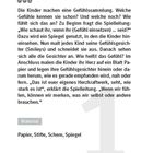 Überschrift: Mein Herzkraftwerk. Kinder machen Gefühlsammlung, mal drehen sie Herz, mal drüber läßt sich sprechen. Material: Papier, Stifte, Schere, Spiegel.