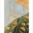 Kalenderblatt: Juni 2021. Oben eine Illustration von Gustav Klimt: Eine schlafende Frau mit roten Haaren und ornamentalem Gewand.