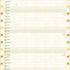 "Juni" steht oben, darunter ein Kalender für 2027. Dekorative Teekannen und Blumen oben. "Hygge Momente" unten.