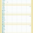 Kalender für Juni 2027. Enthält abwechselnde Wochentage und Notizbereich. Mit floralem Design oben.