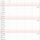 Text: „Juni 6-2027“. Wochenübersicht. Illustration von Blumen über dem Kalender.