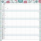 Kalender für Juni 2017 mit Blumenmuster oben, Platz für tägliche Eintragungen und Notizen unten.