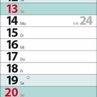 Kalender Juni 2027, mit Feiertagen: 4., 11., 19. und 27. Juni markiert, Sommeranfang am 21. Juni.