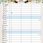 Der Text sagt: "Der Leuchtturm gibt die Richtung vor, durchs Rapsfeld geht’s – in vollem Flor!" Darunter ein Juni Kalender.