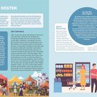 "Was Dinge kosten", "Wert einer Sache", "Zeit und Geld", "Stabile Butterpreise", "Aus der Not eine Tugend". Event-Markt-Illustration.