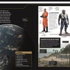 ADelphi: Tropenwelt für Jägerstützpunkt der Neuen Republik. Oben links Weltkarte mit Markierungen, rechts Personenbeschreibungen.