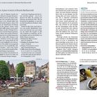 "Löwen: A place to be(er) in Brüssels Nachbarschaft" und "La Quincaillerie: Austern in alter Eisenwarenhandlung". Unten ein Platz mit Cafés.