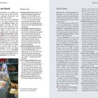 Texte: "Köln am Abend", "Kölsch trinken", "Kneipen, Bars", Adressen und Öffnungszeiten mehrerer Bars.  
Links: Bierfässer und Gläser.