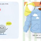 "Das sind Stock und Stein. Hi! Moin! Und das ist eine Jacke. Einerseits." Links Stock und Stein, rechts eine Jacke.
