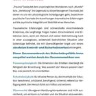 THEORETISCHE GRUNDLAGEN: Was ist eigentlich ein Trauma? Fasungslosigkeit, Schutzlosigkeit, Ohnmacht. Seite 10.