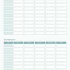"DAS IST DER PLAN!" steht oben, darunter zwei Tabellen mit Überschrift "Stundenplan" und Wochentagen von Montag bis Freitag.