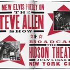 "The New Elvis Presley on The Steve Allen Show" und "Broadcast the Hudson Theater July 1, 1956 New York City." Fotos und rote Sterne.