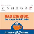 Juni 21-27: „Das einzige, das ich gut im Griff habe, ist meine Kaffeetasse.“ Ein Faultier in einer Tasse.