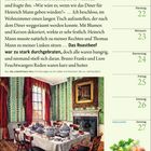 Text: "SALKA VIERTEL", Beschreibung von Heinrichs Geburtstag, Roastbeef-Rezept. Juni-Kalender mit Daten. Illustration: Esszimmer.