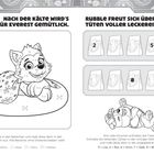 NACH DER KÄLTE WIRD’S FÜR EVEREST GEMÜTLICH. RUBBLE FREUT SICH ÜBER TÜTEN VOLLER LECKEREIEN! Hund unter Decke, Tüten.