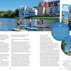 "Mit dem SUP-Board lässt sich Ulm von der Donau aus erkunden." "Das Schiefe Haus zählt zu den bekanntesten Gebäuden Ulms."