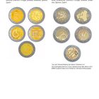 Texte: "Einleitung", "2. Ausgabe ‚10 Jahre Wirtschafts- und Währungsunion‘ 2009", "3. Ausgabe ‚10 Jahre Euro-Münzen und Banknoten‘ 2012". 

Münzenbild: Zwei Reihen Euro-Gedenkmünzen, links 2009, rechts 2012.
