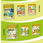 Basteln, rätseln und lernen mit weiteren Titeln aus dem Hauschka Verlag. Sechs bunte Kinderbuchcover, empfohlen ab 3 Jahren.