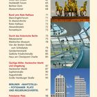 Inhaltsseite mit Sehenswürdigkeiten in Berlin, darunter Brandenburger Tor, Rotes Rathaus und Potsdamer Platz. Bilder zeigen Quadriga, Reichstagskuppel, Hochhäuser und roten Bus.