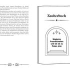 Zauberbuch: Magische Freundschaften und wie sie zu finden sind. Text beschreibt Einfluss von Freundschaften auf Persönlichkeit.