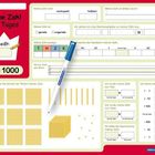 „Meine Zahl des Tages“ und „0 – 1000“. Arbeitsblätter mit Feldern zum Ausfüllen von Zahlen und mathematischen Aufgaben.