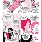 Es sind mehrere Sprechblasen: "Shit, habt ihr Concealer?", "Kannst du das abdecken?", "Willst du nicht cosplayen?", "Mann, wie nervig."