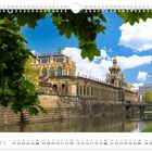 Text: "Zwinger mit Kronentor", "Juni". Abgebildet ist ein historisches Gebäude mit goldener Kuppel an einem Wassergraben.
