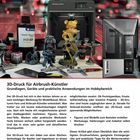 3D-Druck für Airbrush-Künstler, Grundlagen, Geräte, Anwendungen; Artikel über Druckverfahren und Tipps für Airbrush.