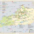 3.2.12.1. Kentucky (KY) – Eine Karte von Kentucky mit Städten und Whisky-Destillerien, farbcodiert für deren Status.