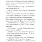 Seite 12, "DIE KINDERGRUPPE" in grün und rot. Text: Kinder spielen, lesen ein Buch über Igel Mecki. Dialoge und Interaktion.