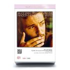 "The Doors", "An Oliver Stone Film", "Elektra, 1991". Ein stilisiertes Porträt in Flammenoptik. Datum: 21. Januar.