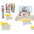 Titel: Was du tun kannst. Tipps wie "Trau dir was zu!", "Grenz andere nicht aus", "Schnapp dir ein Buch", "Hilf anderen". Zeichnungen von Kindern in verschiedenen Situationen.