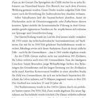 Titel: DER EISERNE VORHANG. Text über die Sicherung der Grenzen in der Tschechoslowakei mit Sperrzäunen und Suiziden von Soldaten.