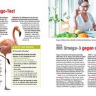 Älter werden: Der Flamingo-Test; Alterung: Mit Omega-3 gegen das Altern; Bild einer Person am Laptop und ein Flamingo.