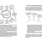 Ein Diagramm zeigt den Wirtschaftskreislauf mit Haushalten und Unternehmen. Text besagt, dass Benzinpreise Stimmung beeinflussen.