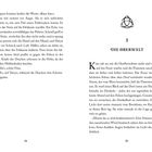 Seite 14: Dialog zwischen Finn und Deryn, Drachen werden erwähnt. Seite 15: Kapitel 1, "Die Oberwelt", Kian und Jona beim Feuer. Dreifach-Vesica-Piscis-Symbol.