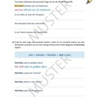 Texte: Aufgabe 1, Die Fabrik, Wer/Was. Illustration mit Aufgaben zum Thema Nomen.