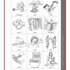 Kopiervorlage „Tätigkeiten“: Fußballspielen, lesen, malen, puzzeln, klettern, Fahrradfahren, bauen, singen, tanzen, basteln, Verkaufen spielen, kochen. Altersgerechte Vorlagen.