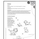 **phonologische Bewusstheit**  
-Reimbild  
Material: Kopiervorlage „Reimbild“, Buntstifte  
-Vorbereitung  
-Durchführung  
-Tier-Klatsch-Reimgedicht: Ein Gedicht über Tiere.  
-Darunter sind Illustrationen von Tieren wie Hund, Katze, und Schwein.