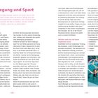 "Bewegung und Sport", gefolgt von Tipps zur körperlichen Aktivität, um Gesundheit zu verbessern. Unten links Seitenzahl 126, rechts 127.