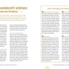 "Widerstandskraft stärken: das Geheimnis der Resilienz" und "Vier Strategien, die stark machen" strukturieren den Text.