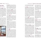 Seite 50 und 51. Praktische Infos. Restaurant La Perla. Café-Bar La Perla. Erwähnt Speisen, Öffnungszeiten und Adressen.