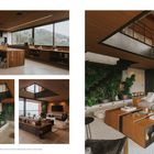 "Zagal Loft — Medellín, Kolumbien. Moderne Innenräume mit hölzernem Interieur, großen Fenstern und Pflanzen. Loft mit Treppe."