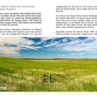 "Special Areas: Roadtrip durch das vergessene Alberta" - weiter Text über die Region, Foto: endlose grüne Prärie und blauer Himmel.