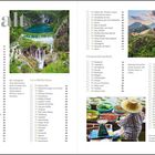 Inhalt: Naturverbundene, Geschichtsfans, Genussmenschen. Bilder zeigen Wasserfälle, eine Mauer und einen schwimmenden Markt.