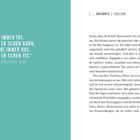 Linke Seite: Zitat von Henry Ford über Beständigkeit. Rechte Seite: Text über Triathlon und persönliche Herausforderungen.