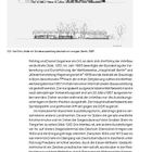 Illustration einer Halle in Berlin, 1957. Darunter Text über Architekturwettbewerbe in den 1950er Jahren, Interbau-Projekt.